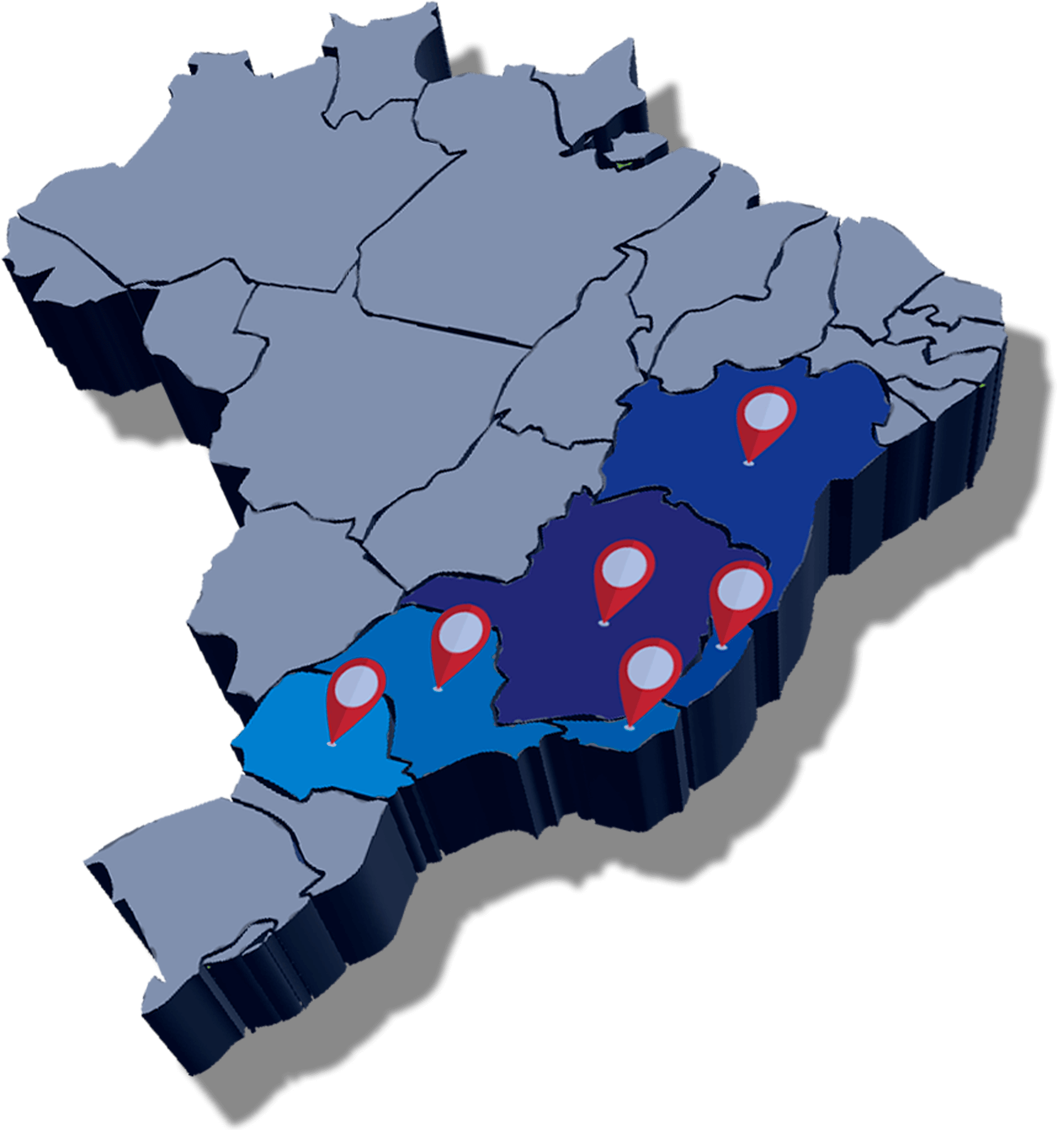 Mapa de atuação Closmaq